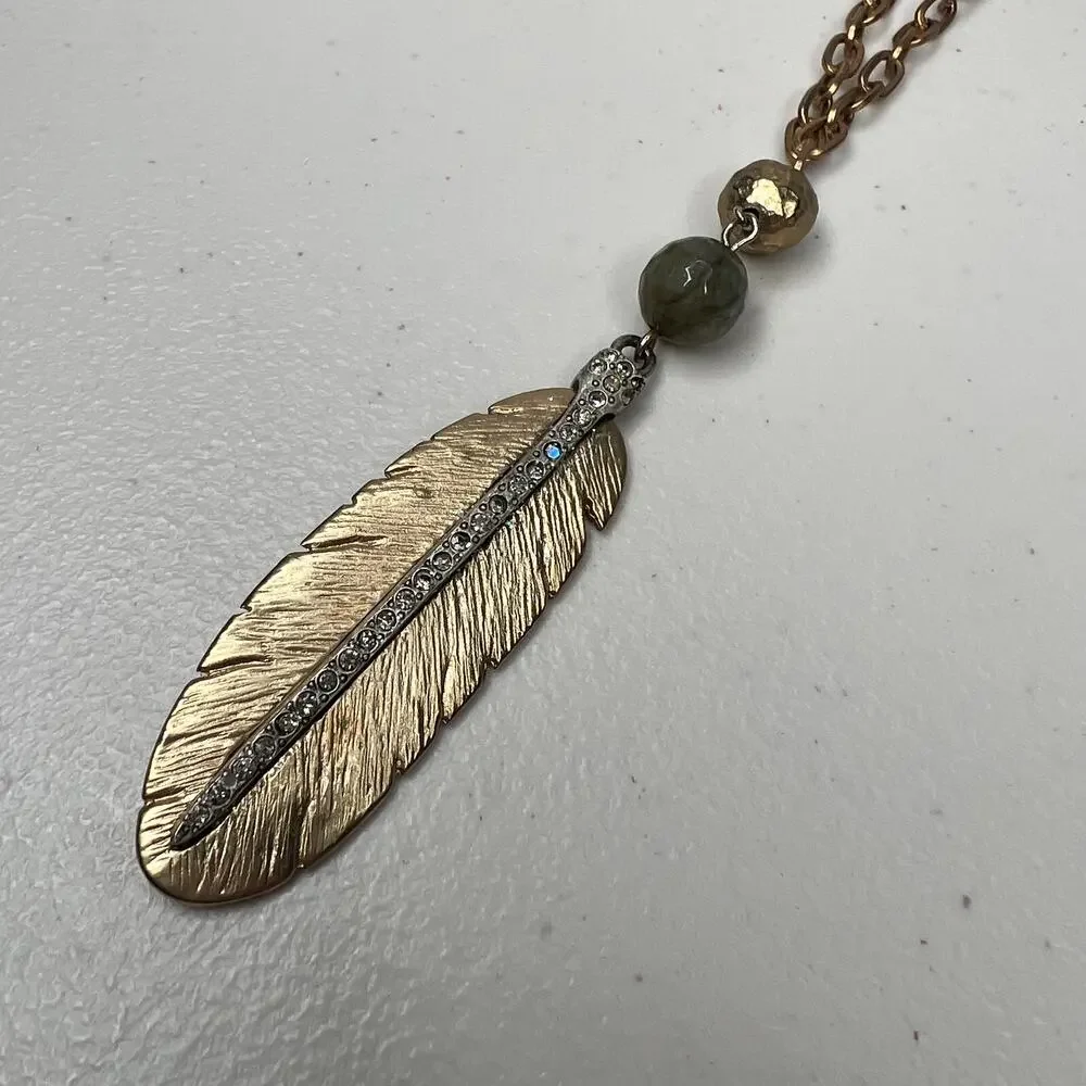 TAT2 Designs Feather Pendant Necklace